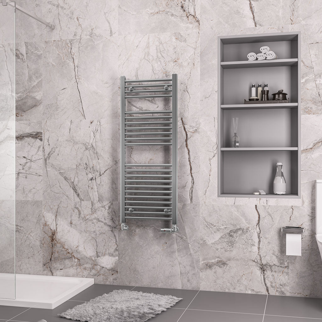 Eastbrook Biava Electric Straight Chrome Towel Rail 1118mm x 450mm 41.0272-ELE