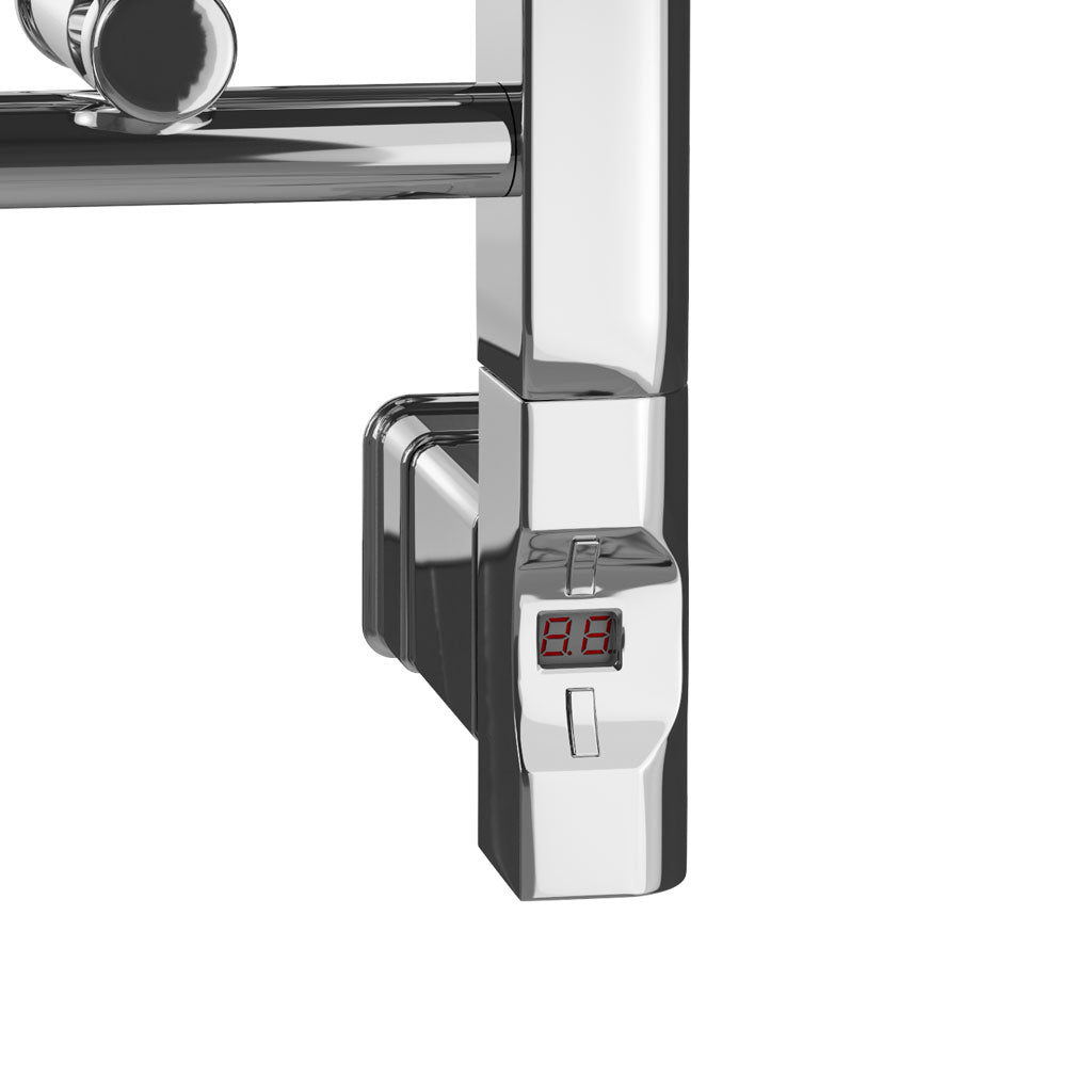 Eastbrook Biava Electric Straight Chrome Towel Rail 688mm x 600mm 41.0270-ELE-8.404