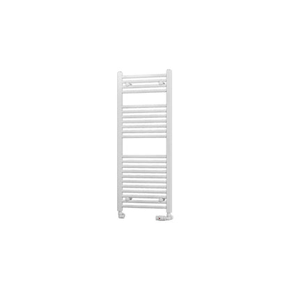 Eastbrook Biava Electric Straight Gloss White Towel Rail 1118mm x 450mm Cut Out Image 41.0282-ELE
