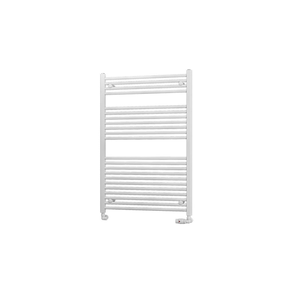 Eastbrook Biava Electric Straight Gloss White Towel Rail 1118mm x 750mm Cut Out Image 41.0284-ELE