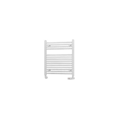 Eastbrook Biava Electric Straight Gloss White Towel Rail 688mm x 600mm Cut Out Image 41.0280-ELE