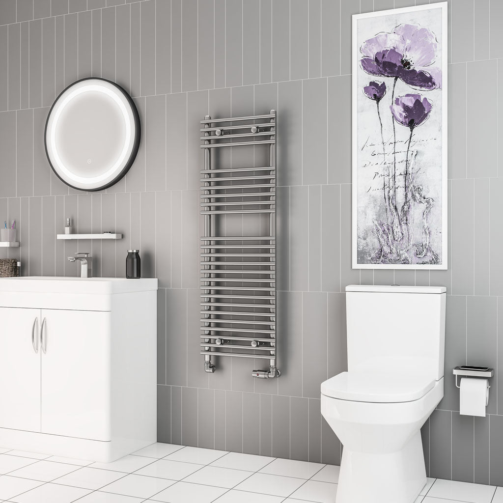 Eastbrook Biava Electric Tube On Tube Chrome Towel Rail 1200mm x 400mm 41.0164-ELE