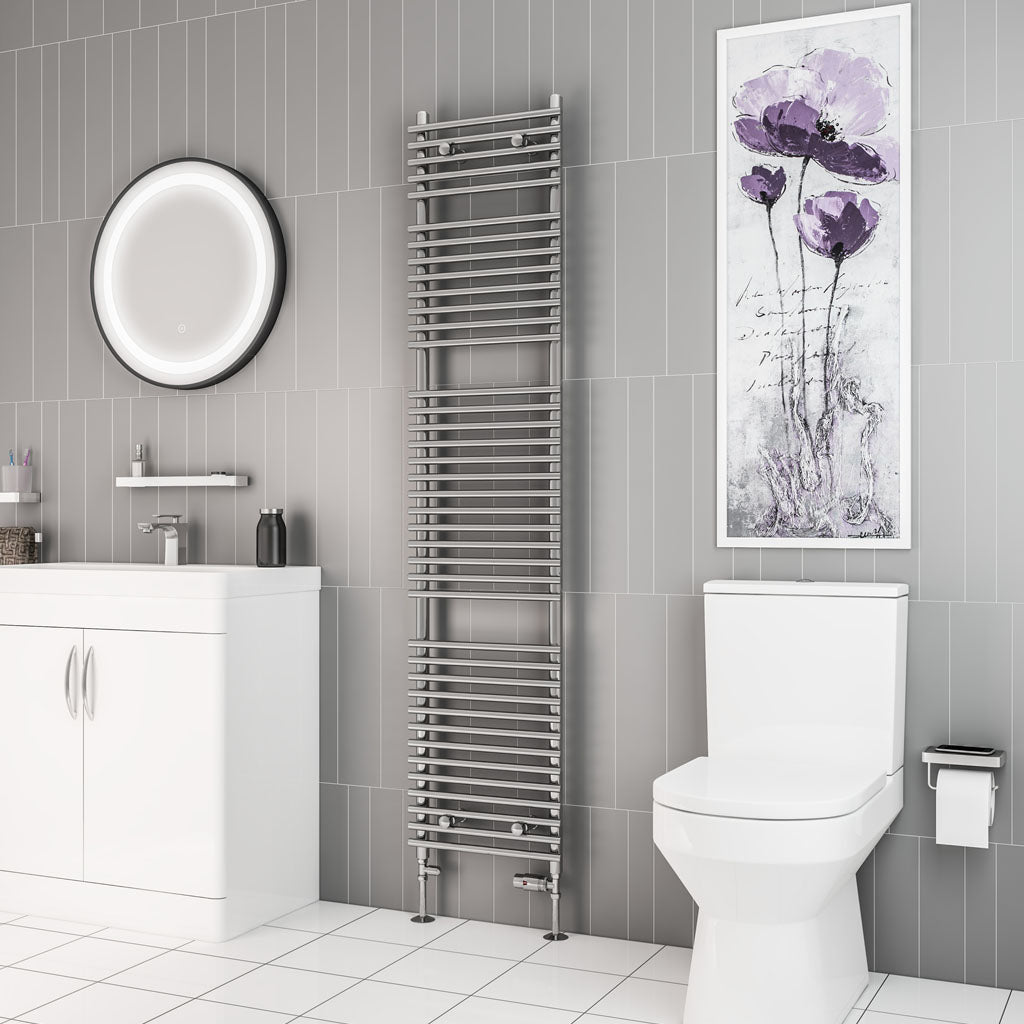 Eastbrook Biava Electric Tube On Tube Chrome Towel Rail 1800mm x 400mm 41.0165-ELE