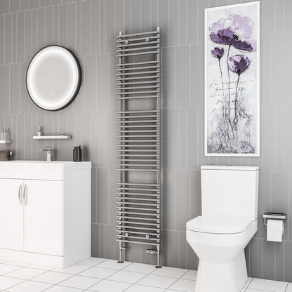 Eastbrook Biava Electric Tube On Tube Chrome Towel Rail 1800mm x 400mm 41.0165-ELE