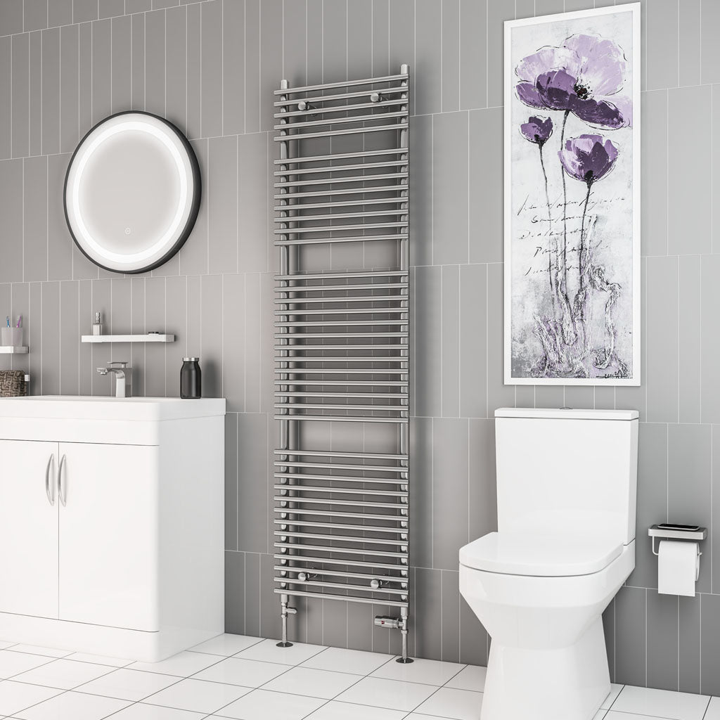 Eastbrook Biava Electric Tube On Tube Chrome Towel Rail 1800mm x 500mm 41.0168-ELE