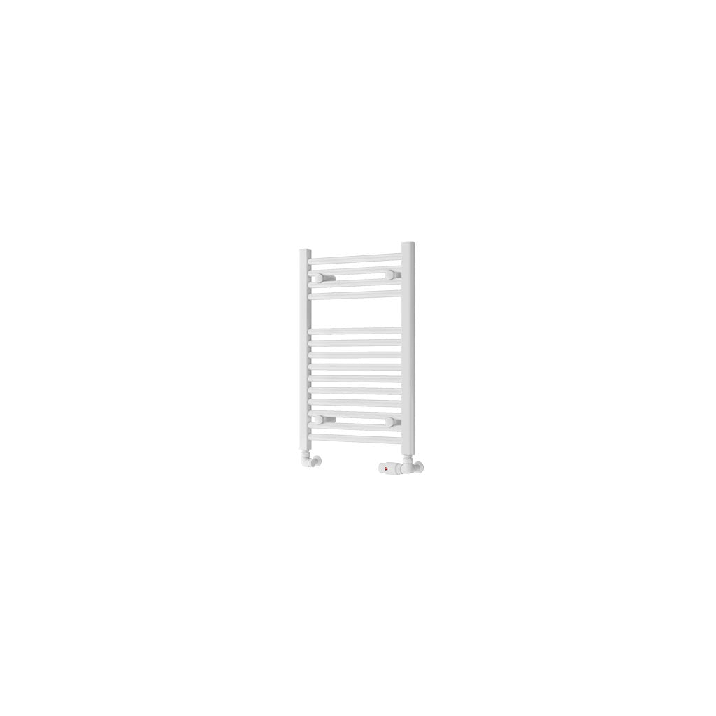 Eastbrook Biava Hidden Vent Straight Gloss White Towel Rail 688mm x 450mm Cut Out Image 61.0085