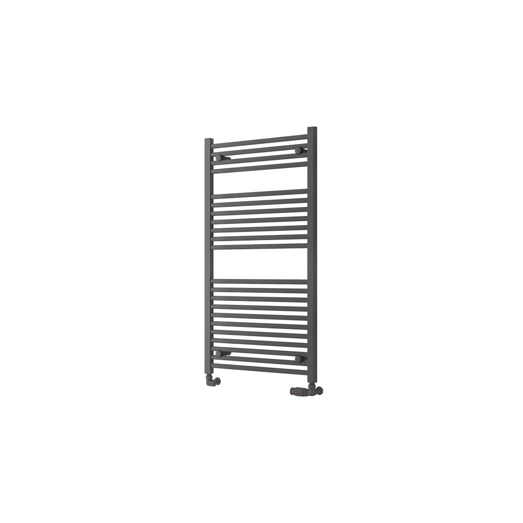 Eastbrook Biava Hidden Vent Straight Matt Anthracite Towel Rail 1118mm x 600mm Cut Out Image 61.0099