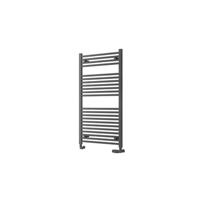 Eastbrook Biava Hidden Vent Straight Matt Anthracite Towel Rail 1118mm x 600mm Cut Out Image 61.0099