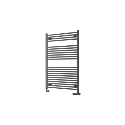 Eastbrook Biava Hidden Vent Straight Matt Anthracite Towel Rail 1118mm x 750mm Cut Out Image 61.0100