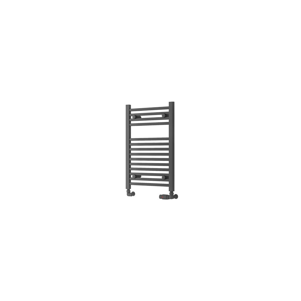 Eastbrook Biava Hidden Vent Straight Matt Anthracite Towel Rail 688mm x 450mm Cut Out Image 61.0095