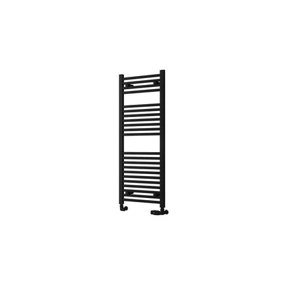 Eastbrook Biava Hidden Vent Straight Matt Black Towel Rail 1118mm x 450mm Cut Out Image 61.0108