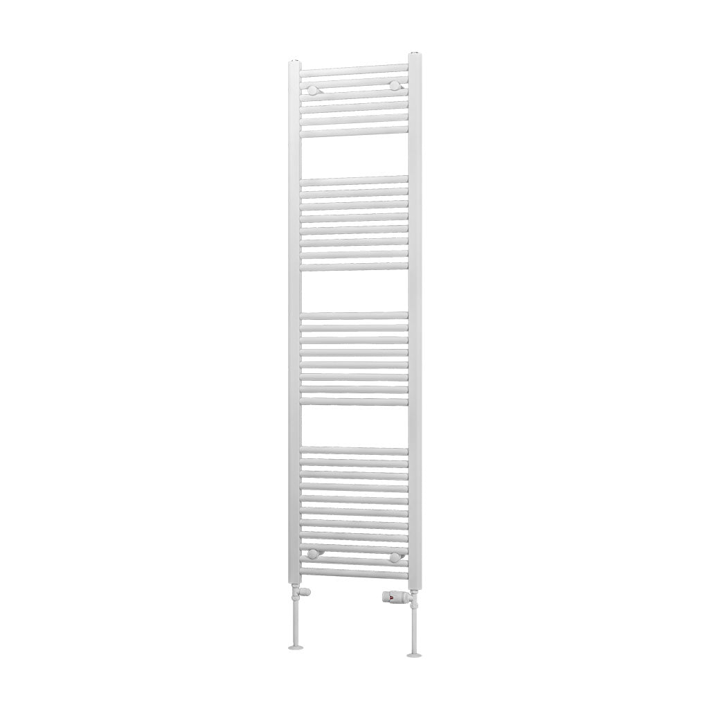 Eastbrook Biava Straight Gloss White Towel Rail 1720mm x 450mm Cut Out Image 41.0285