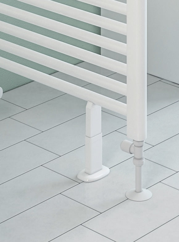 Eastbrook Chrome Towel Rail Room Divider Bracket Set Close Up Image 16.154