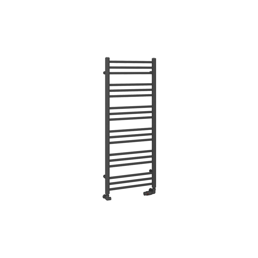 Eastbrook Corinium Electric Round Straight Matt Anthracite Towel Rail 1200mm x 500mm Cut Out Image 89.1556-ELE