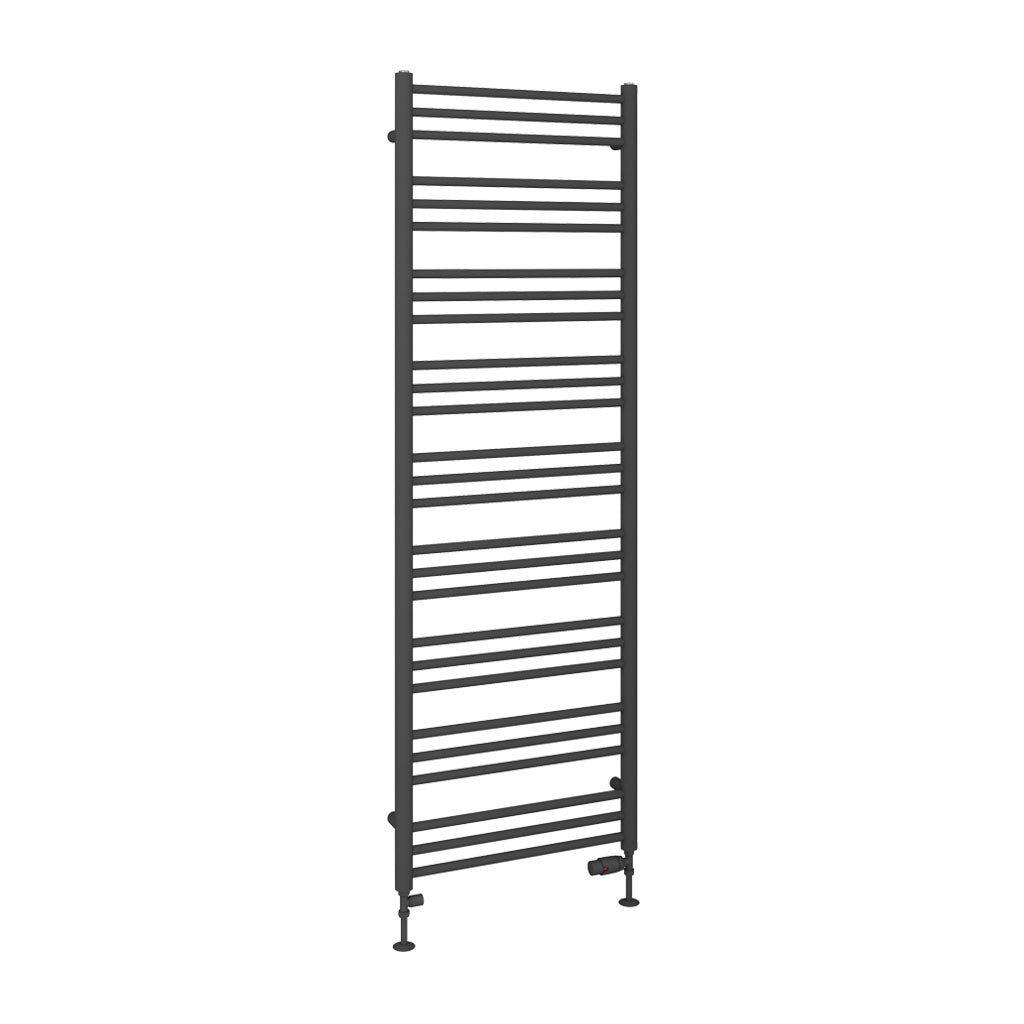 Eastbrook Corinium Electric Round Straight Matt Anthracite Towel Rail 1800mm x 600mm Cut Out Image 89.1559-ELE