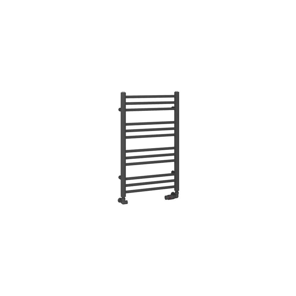 Eastbrook Corinium Electric Round Straight Matt Anthracite Towel Rail 800mm x 500mm Cut Out Image 89.1554-ELE
