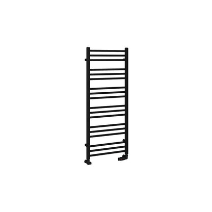 Eastbrook Corinium Round Straight Matt Black Towel Rail 1200mm x 500mm Cut Out Image 89.1562