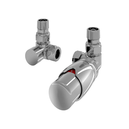 Eastbrook Darlington Corner Chrome Bi-Directional TRV with Lockshield 15mm (pair) 54.0004