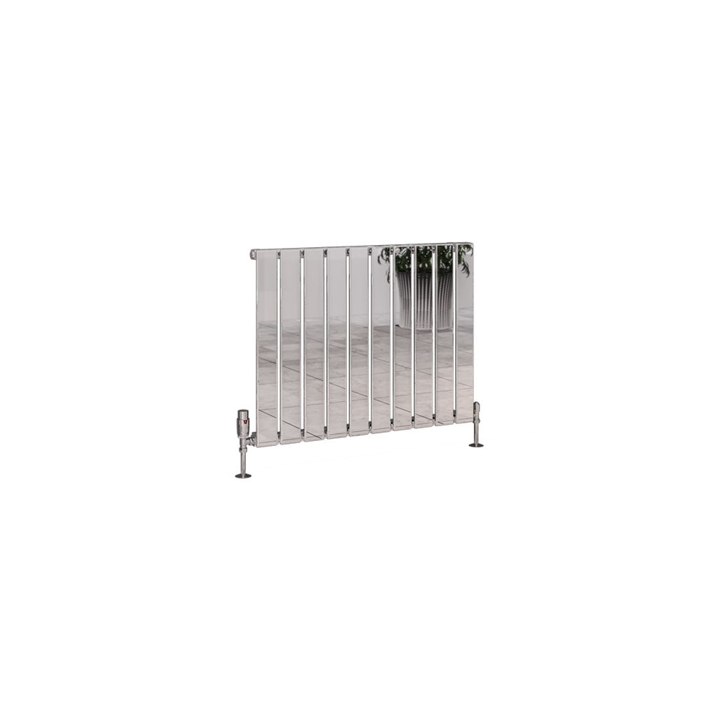 Eastbrook Deddington Chrome Horizontal Single Panel Designer Radiator 600mm x 790mm Cut Out Image 89.0798