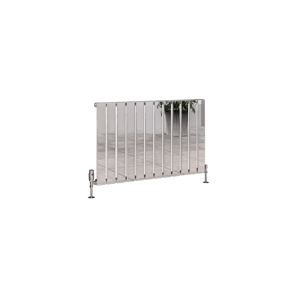 Eastbrook Deddington Chrome Horizontal Single Panel Designer Radiator 600mm x 950mm Cut Out Image 89.0799