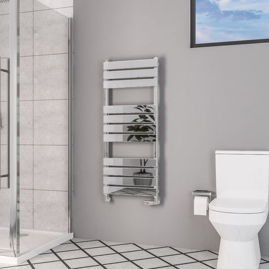Eastbrook Deddington Electric Chrome Designer Towel Rail 1200mm x 500mm 89.0803-ELE