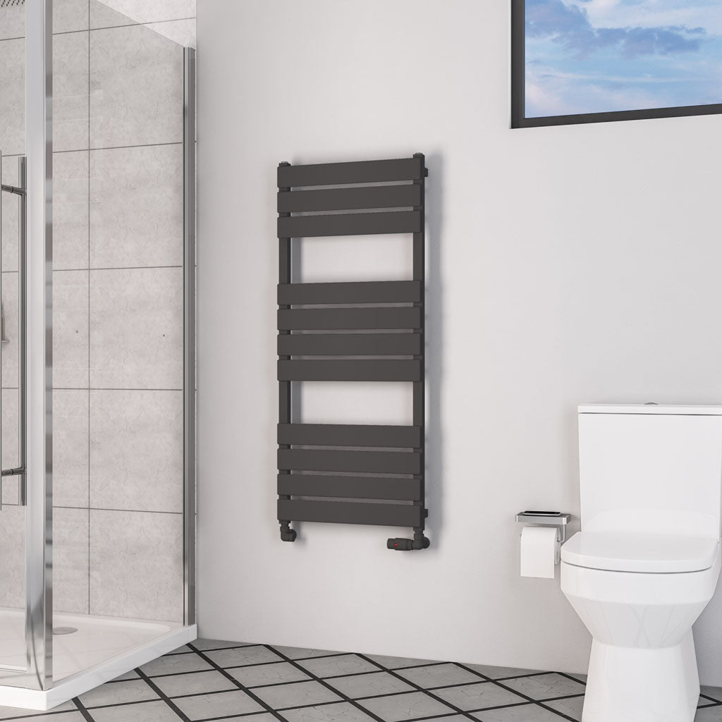 Eastbrook Deddington Electric Matt Anthracite Designer Towel Rail 1200mm x 500mm 89.0872-ELE