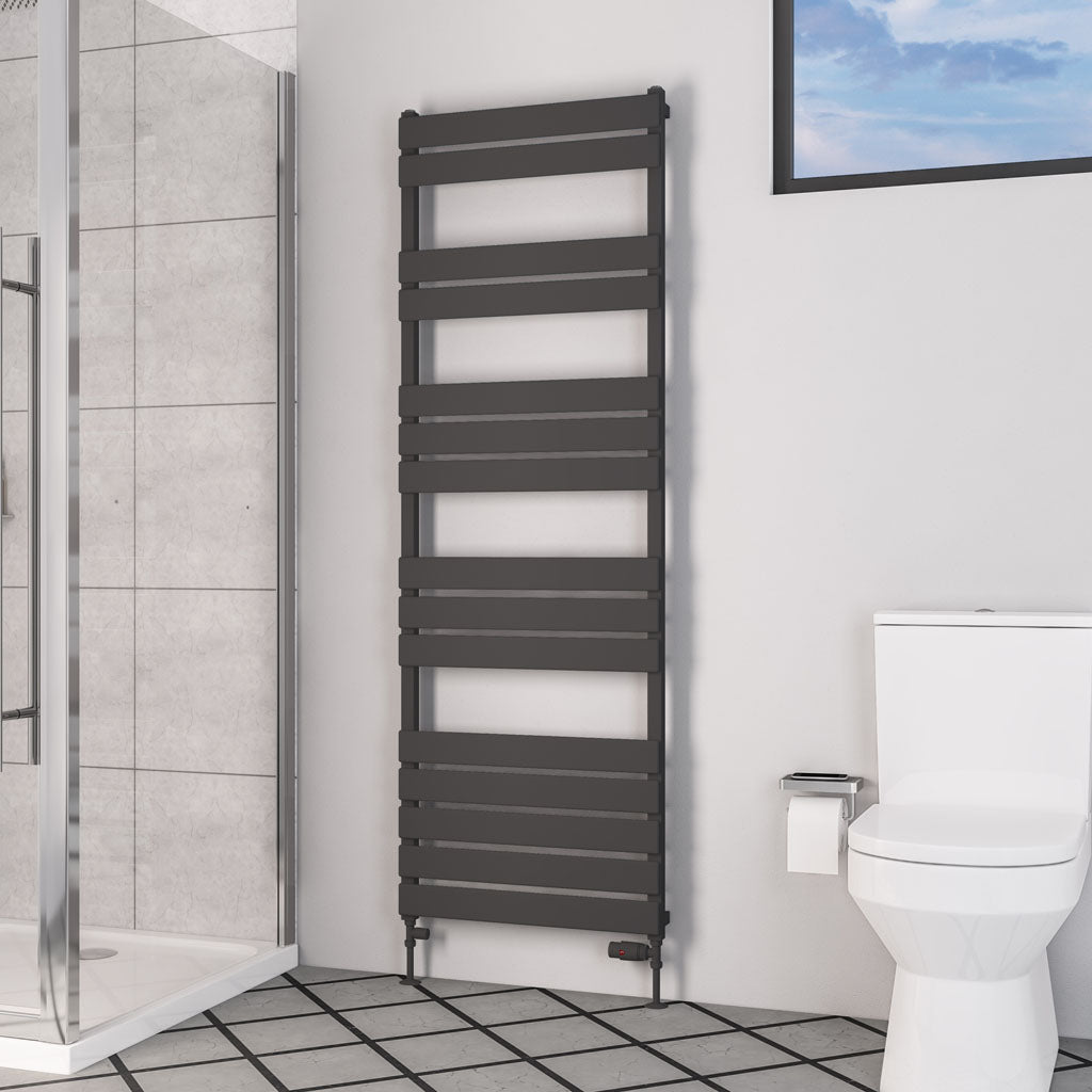 Eastbrook Deddington Electric Matt Anthracite Designer Towel Rail 1800mm x 600mm 89.0875-ELE