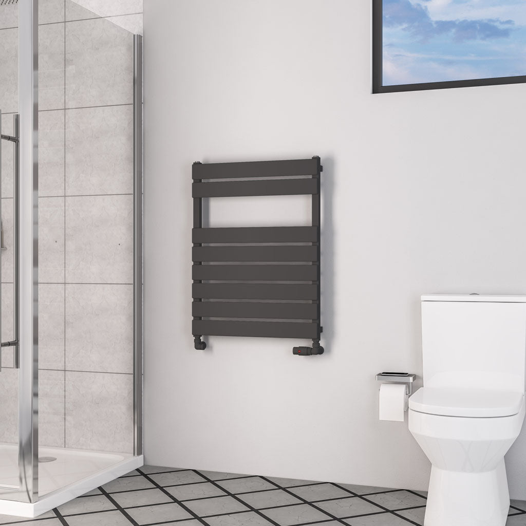 Eastbrook Deddington Electric Matt Anthracite Designer Towel Rail 800mm x 600mm 89.0871-ELE