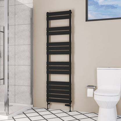 Eastbrook Deddington Electric Matt Black Designer Towel Rail 1800mm x 500mm 89.1527-ELE