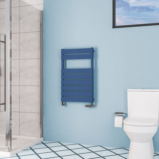 Eastbrook Deddington Matt Cobalt Blue Designer Towel Rail 800mm x 500mm 89.1528