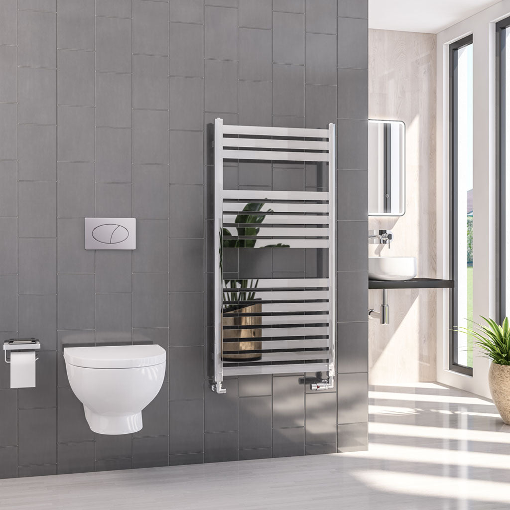Eastbrook Defford Electric Chrome Designer Towel Rail 1200mm x 600mm 89.1301-ELE