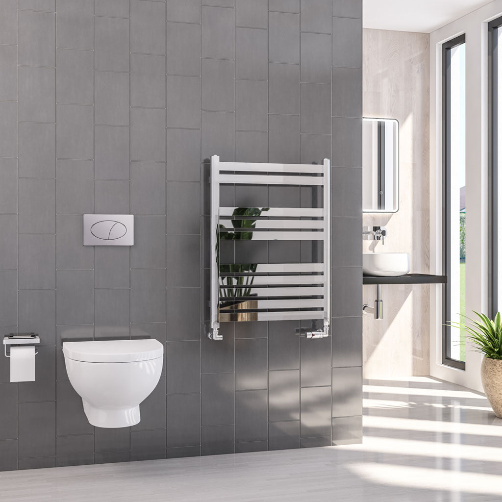Eastbrook Defford Electric Chrome Designer Towel Rail 800mm x 600mm 89.1299-ELE