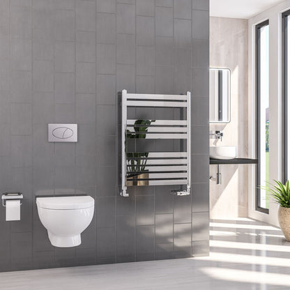 Eastbrook Defford Electric Chrome Designer Towel Rail 800mm x 600mm 89.1299-ELE