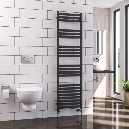 Eastbrook Defford Electric Matt Anthracite Designer Towel Rail 1800mm x 500mm 89.1290-ELE