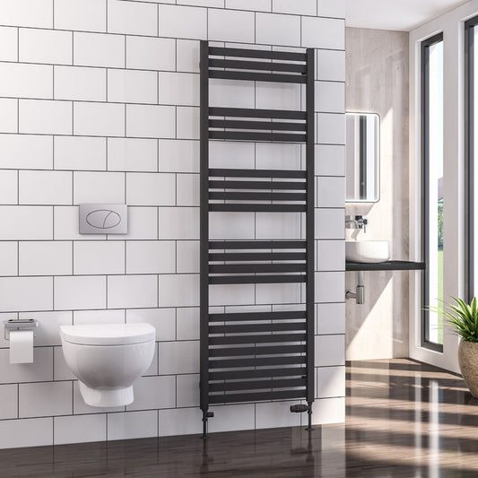 Eastbrook Defford Electric Matt Anthracite Designer Towel Rail 1800mm x 600mm 89.1291-ELE
