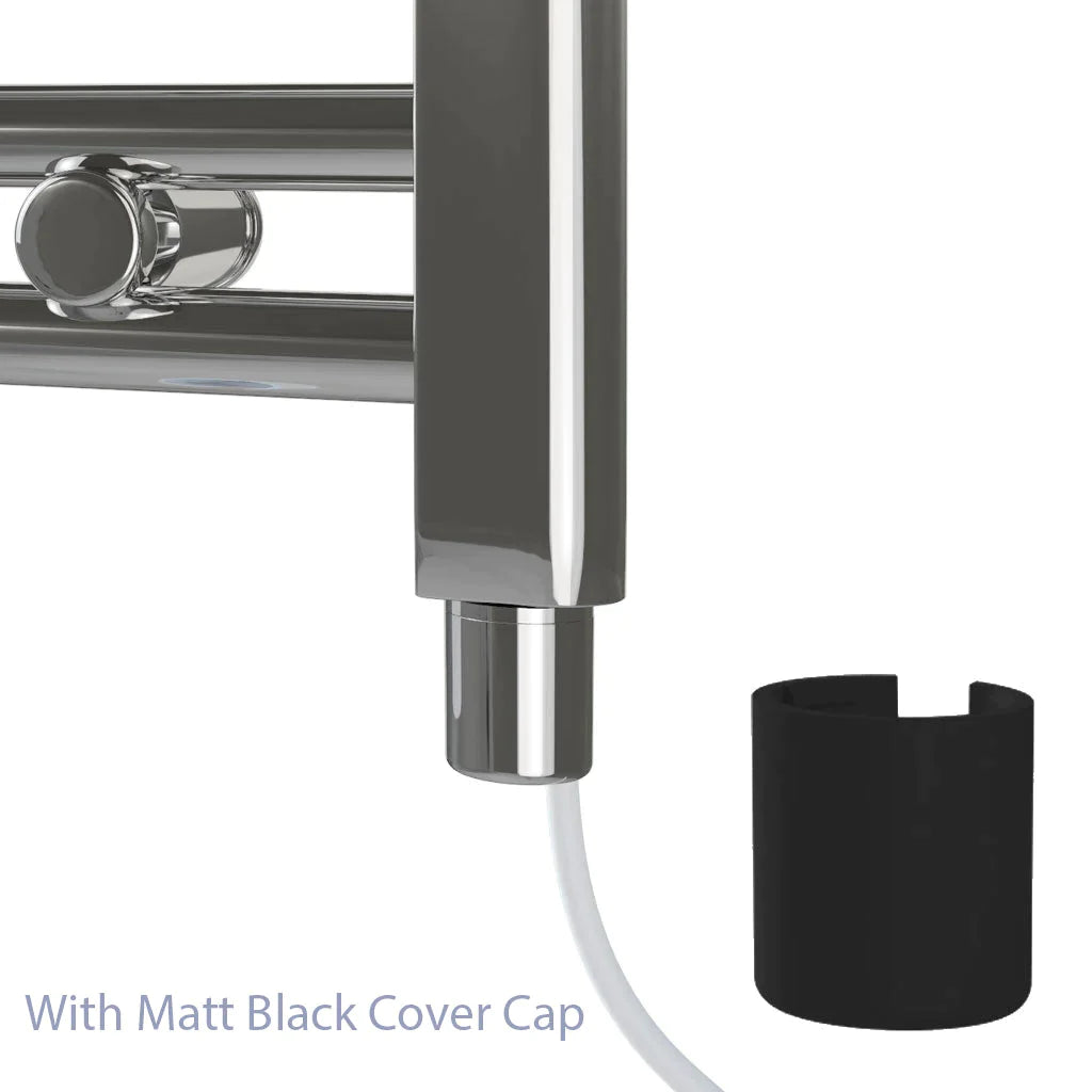 Eastbrook Defford Electric Matt Black Designer Towel Rail 1200mm x 600mm 89.1295-ELE-8.018-8.030
