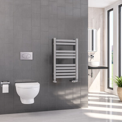 Eastbrook Defford Electric Matt Grey Designer Towel Rail 800mm x 500mm 89.1280-ELE