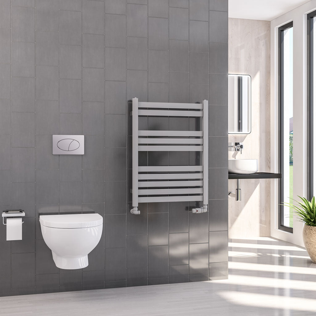 Eastbrook Defford Electric Matt Grey Designer Towel Rail 800mm x 600mm 89.1281-ELE