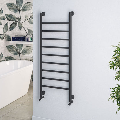 Eastbrook Eshton Electric Matt Anthracite Traditional Designer Towel Rail 1200mm x 600mm 61.0057-ELE
