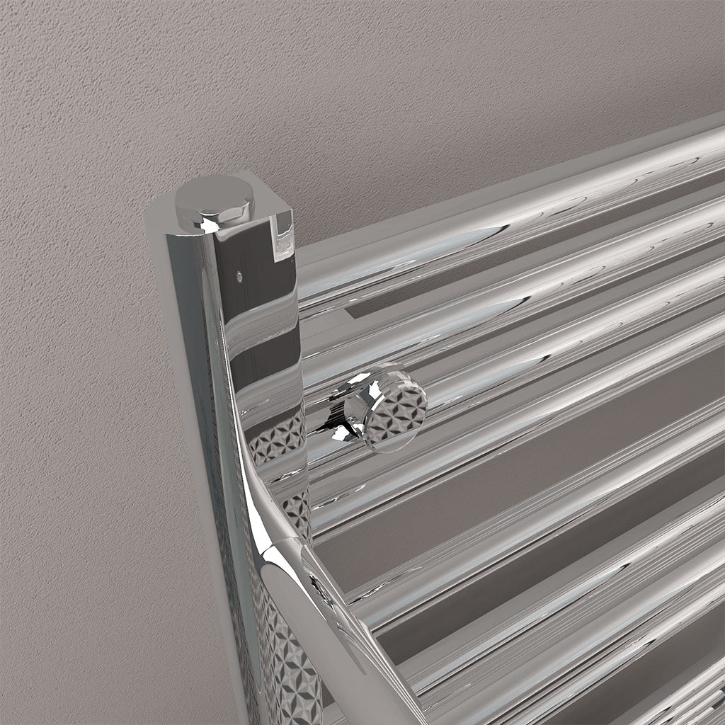 Eastbrook Haddenham Electric Chrome Towel Rail 1200mm x 500mm Technical Image 61.0072-ELE