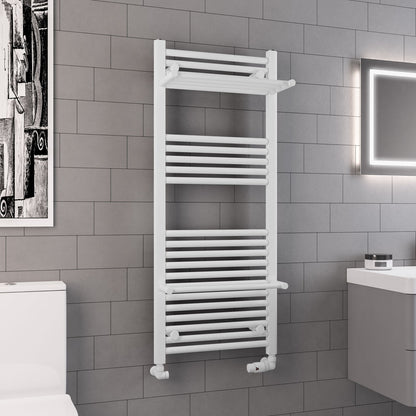 Eastbrook Haddenham Electric Matt White Towel Rail 1200mm x 500mm 61.0068-ELE