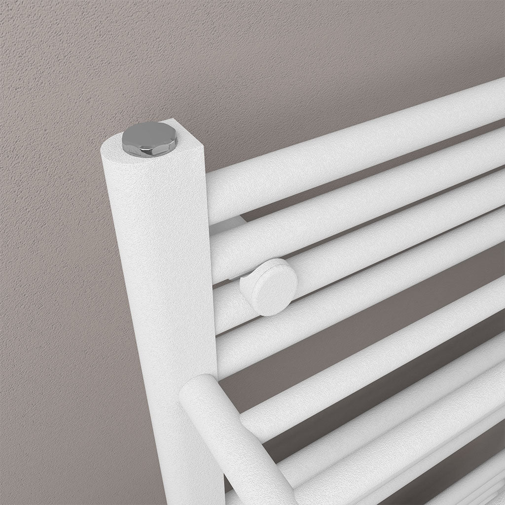Eastbrook Haddenham Electric Matt White Towel Rail 1200mm x 600mm Close Up Image 61.0069-ELE