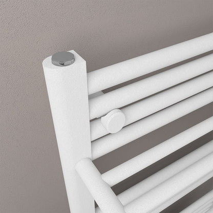 Eastbrook Haddenham Electric Matt White Towel Rail 1200mm x 600mm Close Up Image 61.0069-ELE