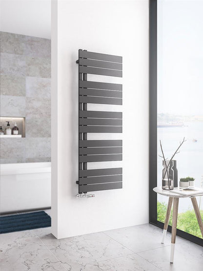 Eastbrook Helmsley Electric Matt Anthracite Designer Towel Rail 1400mm x 500mm 89.0634-ELE