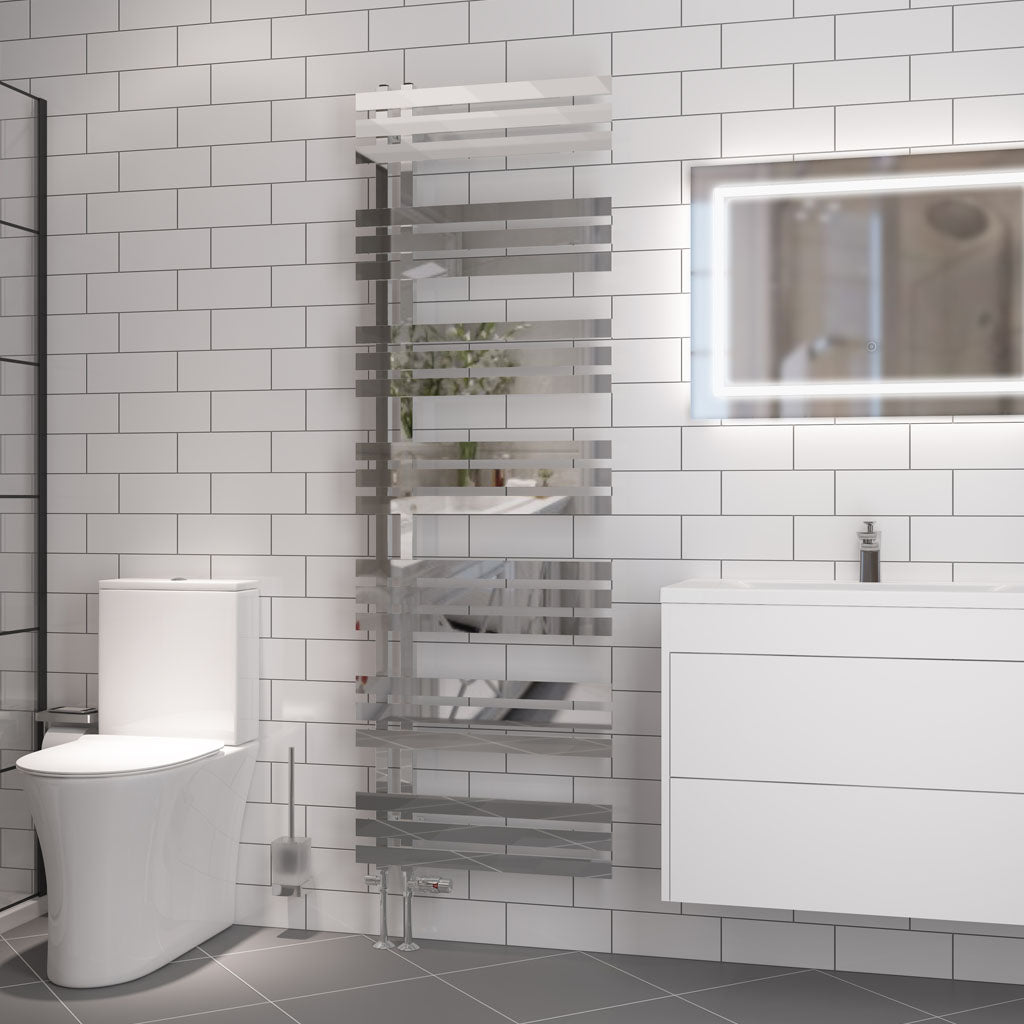 Eastbrook Hurley Electric Chrome Designer Towel Rail 1800mm x 600mm 89.0571-ELE