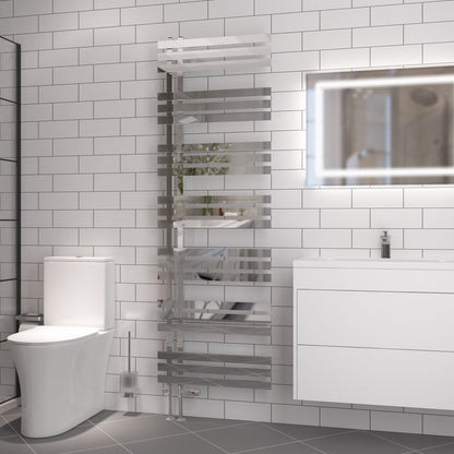 Eastbrook Hurley Electric Chrome Designer Towel Rail 1800mm x 600mm 89.0571-ELE