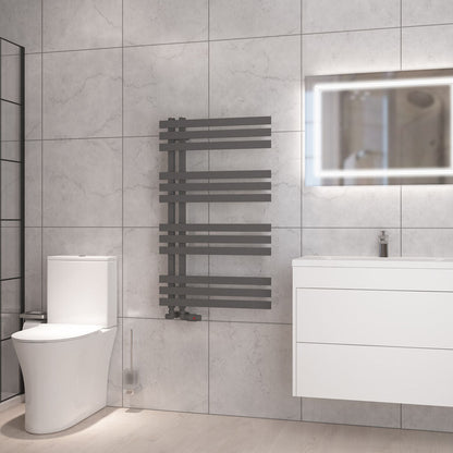 Eastbrook Hurley Electric Matt Anthracite Designer Towel Rail 1000mm x 600mm 89.1724-ELE