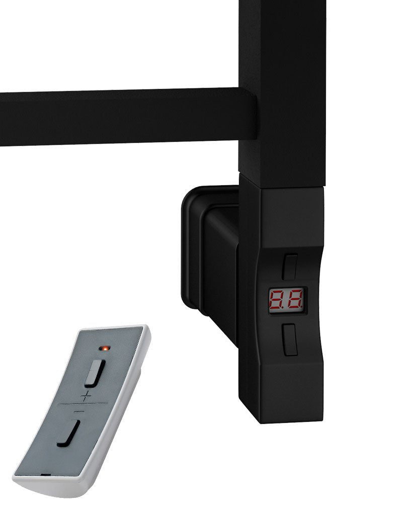 Eastbrook Hurley Electric Matt Black Designer Towel Rail 1200mm x 600mm 89.1714-ELE-8.400