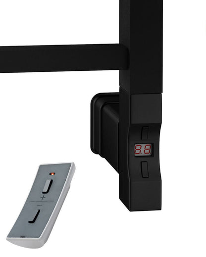 Eastbrook Hurley Electric Matt Black Designer Towel Rail 1500mm x 600mm 89.1738-ELE-8.400