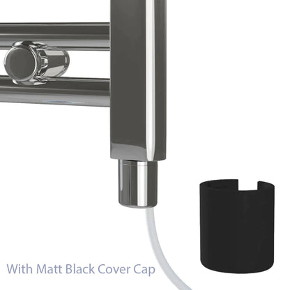 Eastbrook Hurley Electric Matt Black Designer Towel Rail 1800mm x 600mm 89.1716-ELE-8.019-8.030